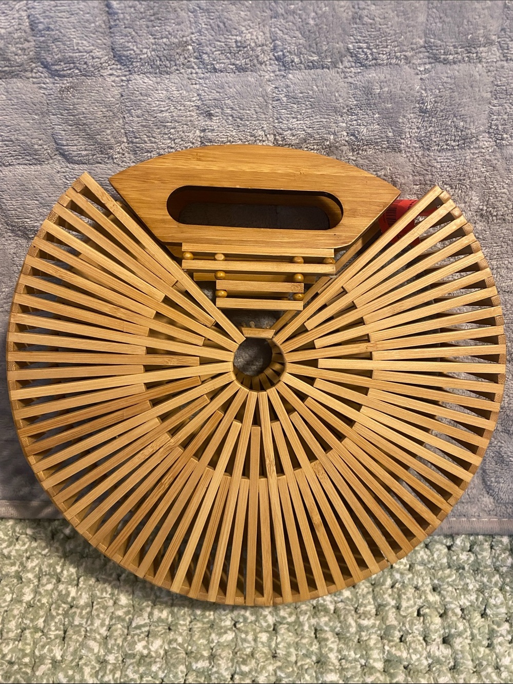 Natural Bamboo Arc Hand Bag